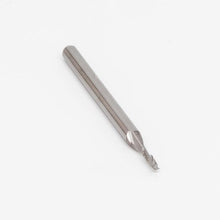 Load image into Gallery viewer, Use these carbide 1/16&quot; flat end mills to cut a square edge into metal, wood, wax, and plastic with your Bantam Tools desktop CNC machine.
