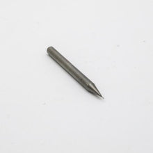 Load image into Gallery viewer, Use these carbide 1/100&quot; flat end mills to cut a square edge into metal, wood, wax, and plastic with your Bantam Tools desktop CNC machine.

