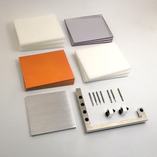 This prototyping deluxe bundle comes with must-have CNC tooling, Delrin, HDPE, Polycarbonate, FR-1, and a Precision Fixturing and Toe Clamp Set.